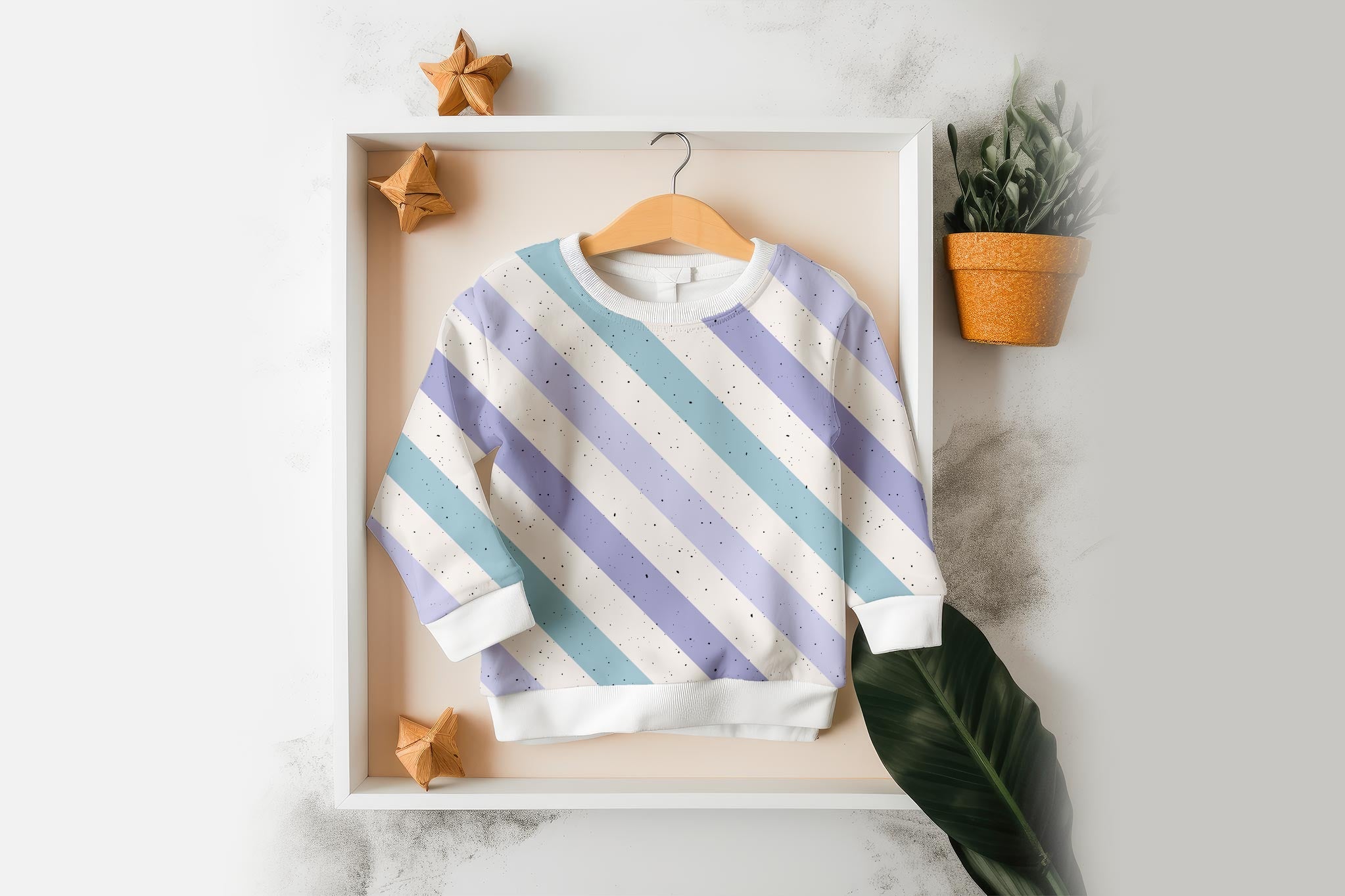 Supersoft Premium Jersey "Robo Saurier" lila Streifen groß 0,5 m