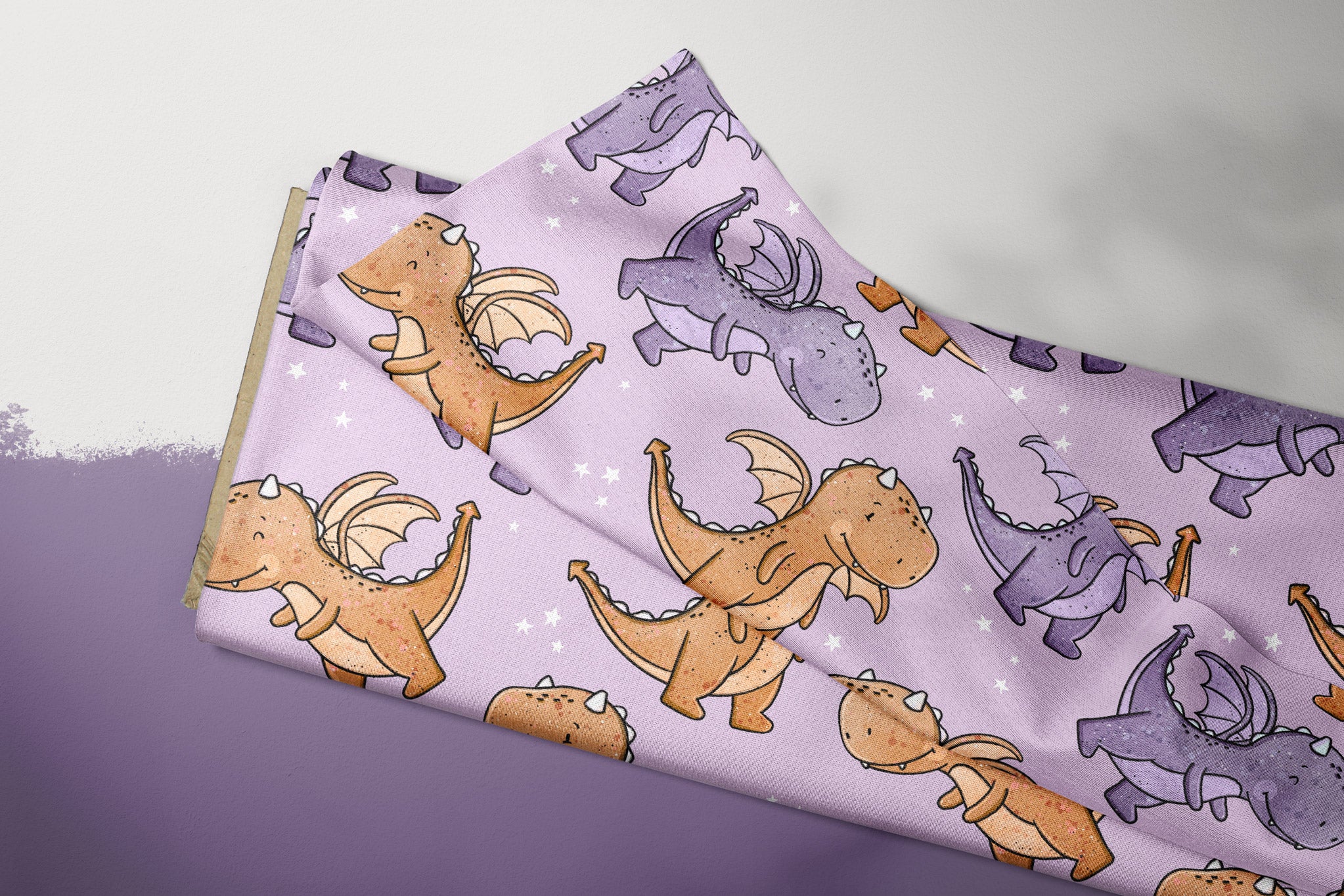 Supersoft Premium French Terry "Ryu" Lila groß 0,5 m