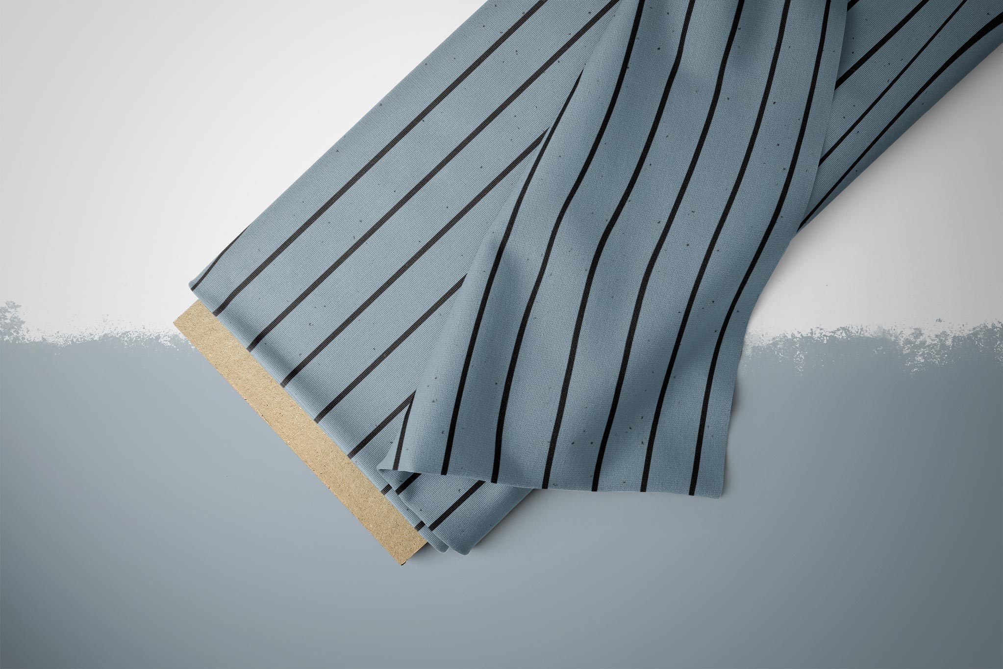 Supersoft Premium BIO French Terry "Säbelzahn" Kombi Streifen 0,5 m