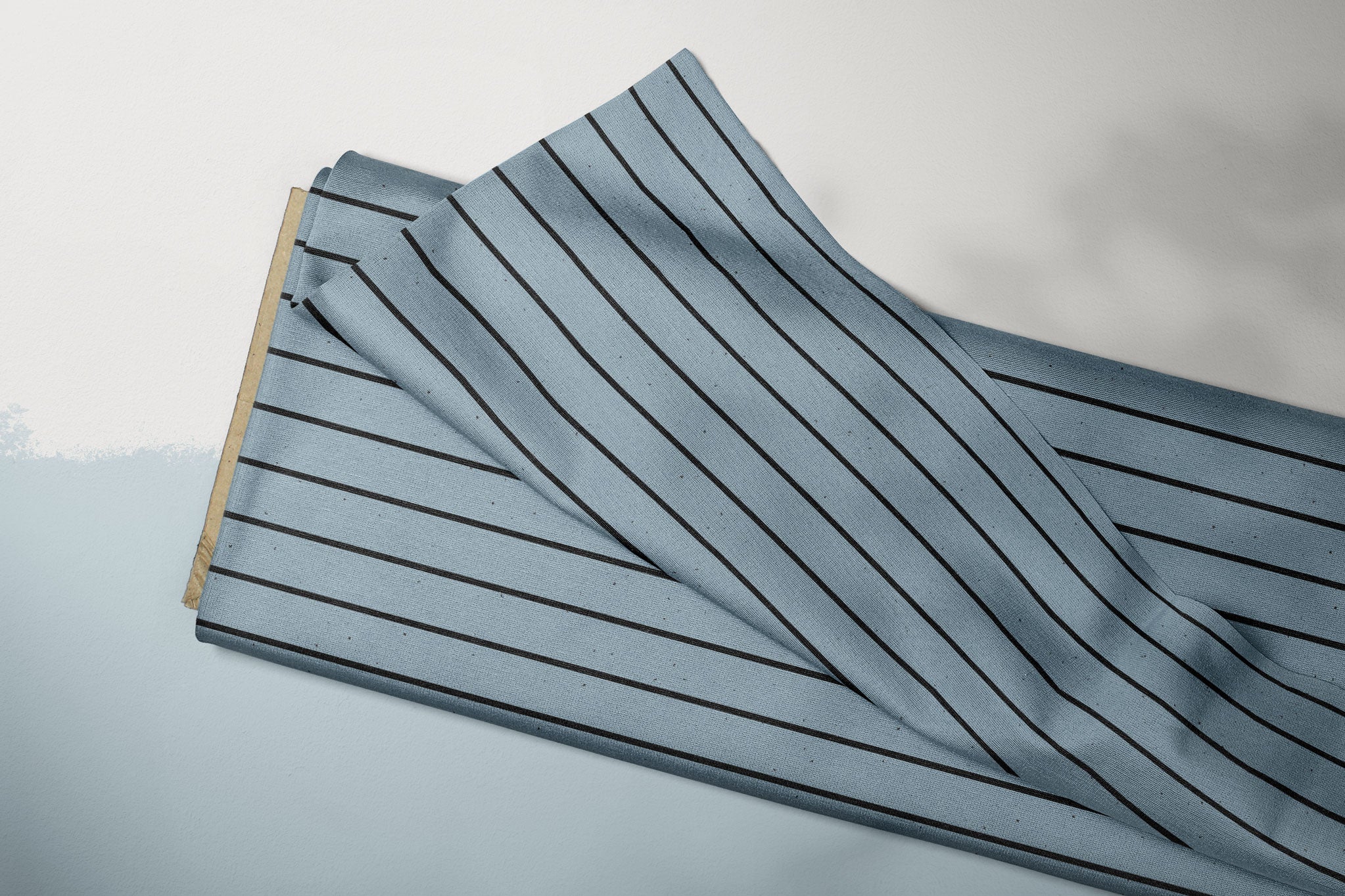 Supersoft Premium BIO French Terry "Säbelzahn" Kombi Streifen 0,5 m