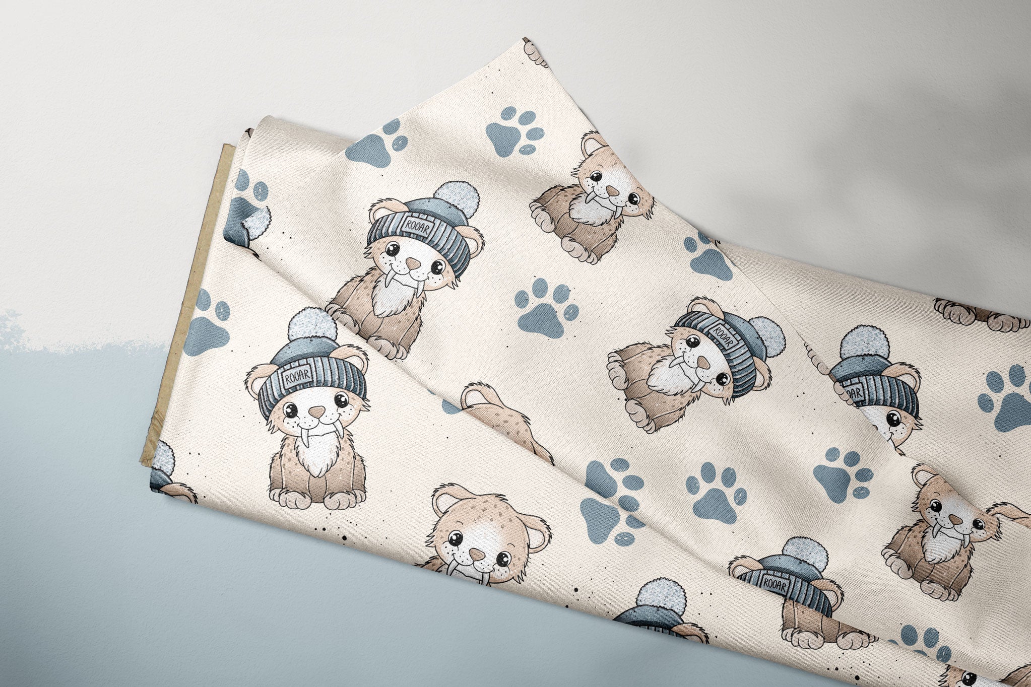 Supersoft Premium BIO French Terry "Säbelzahn" groß 0,5 m