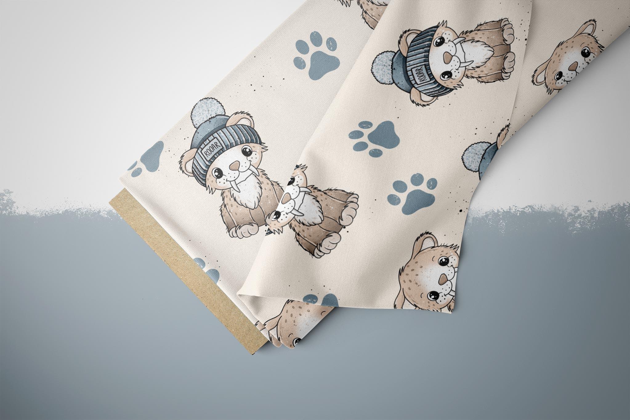 Supersoft Premium BIO French Terry "Säbelzahn" groß 0,5 m