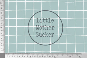 Supersoft Premium French Terry "School Time" Grid 0,5 m