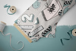 Lade das Bild in den Galerie-Viewer, Supersoft Premium French Terry &quot;School Time&quot; groß 0,5 m
