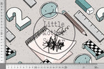 Lade das Bild in den Galerie-Viewer, Supersoft Premium French Terry &quot;School Time&quot; groß 0,5 m
