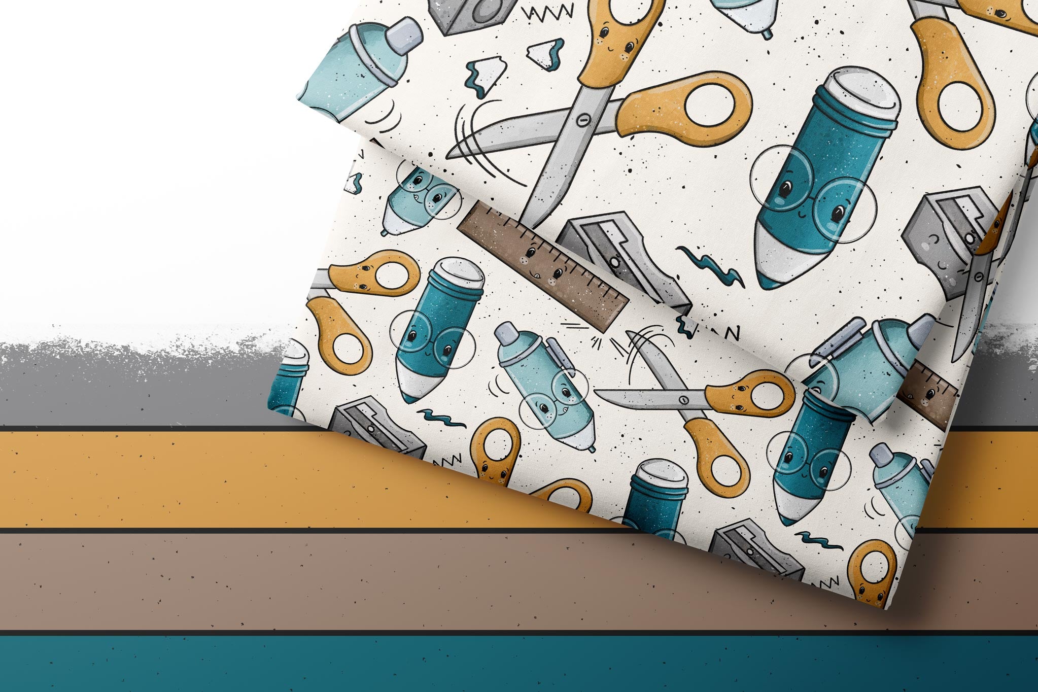 Design "ABCDEFG" Schreibzeug Teal COLLECTION 0,5 m