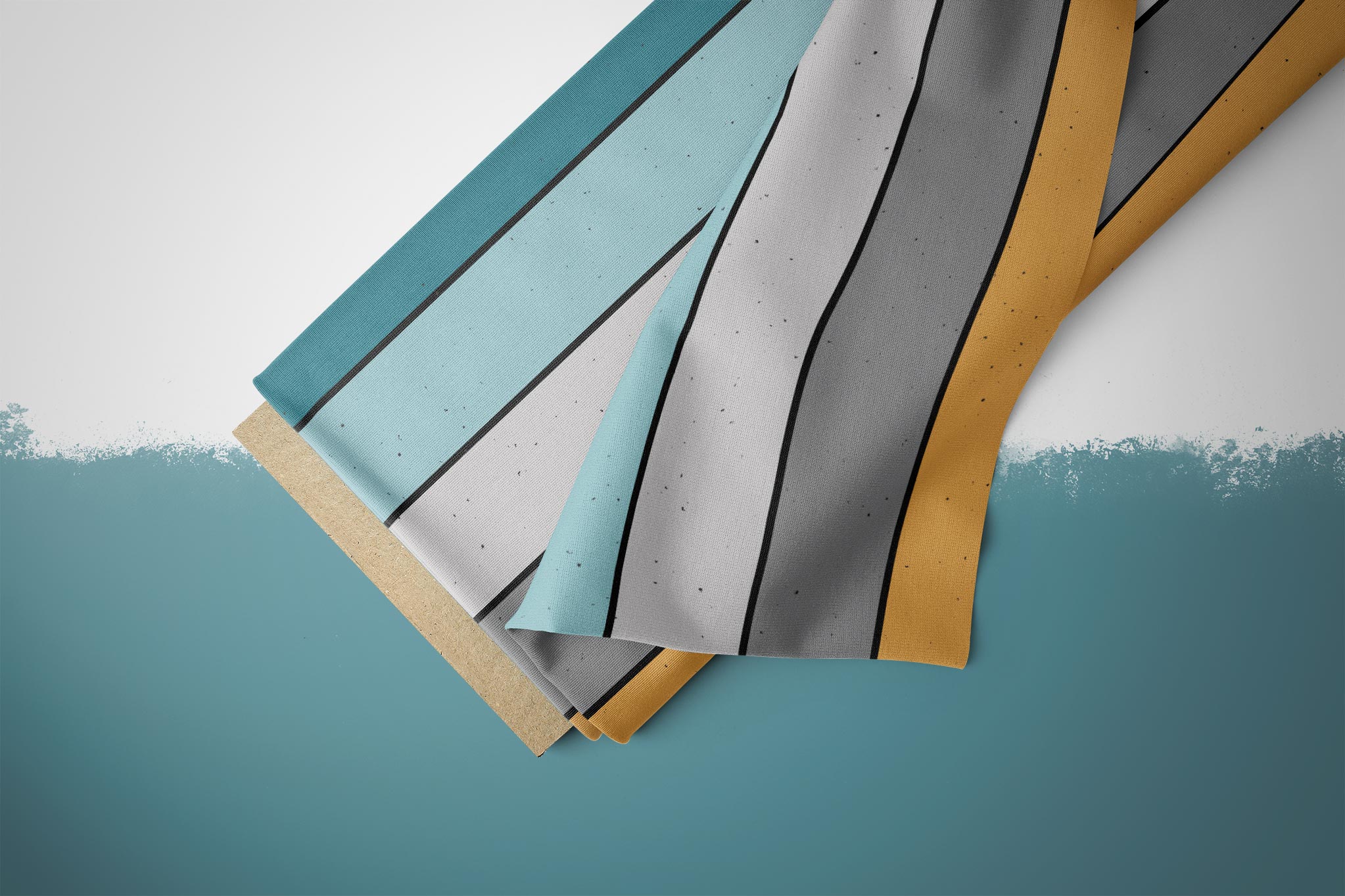 Design "ABCDEFG" Schreibzeug Teal COLLECTION 0,5 m