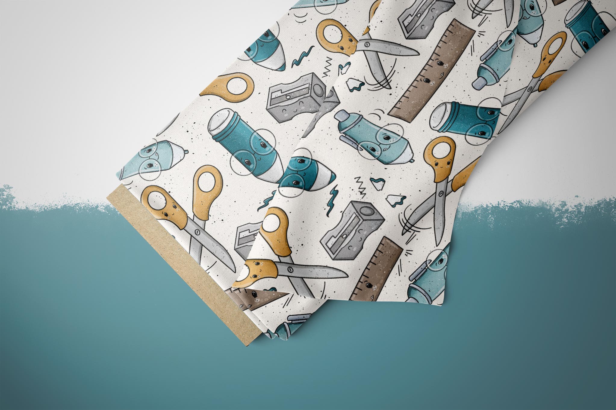 Design "ABCDEFG" Schreibzeug Teal COLLECTION 0,5 m