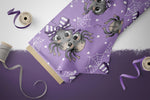 Lade das Bild in den Galerie-Viewer, Design "Spinnlein" lila 0,5 m
