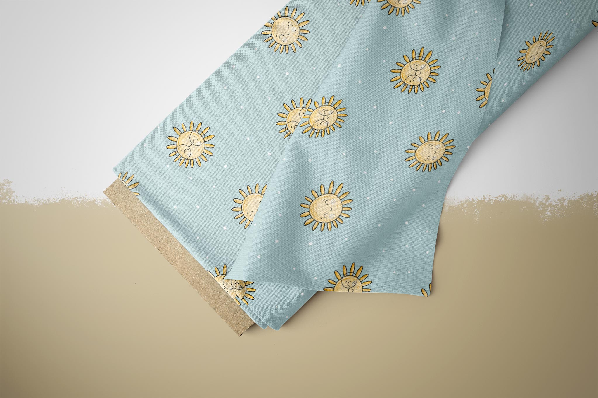 Supersoft Premium Jersey "Strandtag Sonne" blau klein 0,5 m