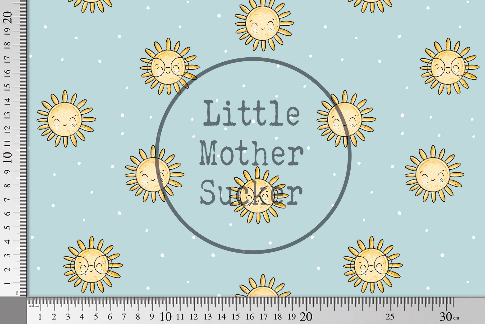 Supersoft Premium Jersey "Strandtag Sonne" blau klein 0,5 m