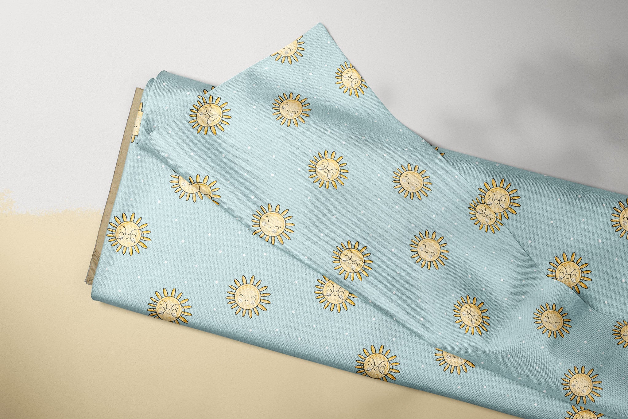 Supersoft Premium Jersey "Strandtag Sonne" blau klein 0,5 m