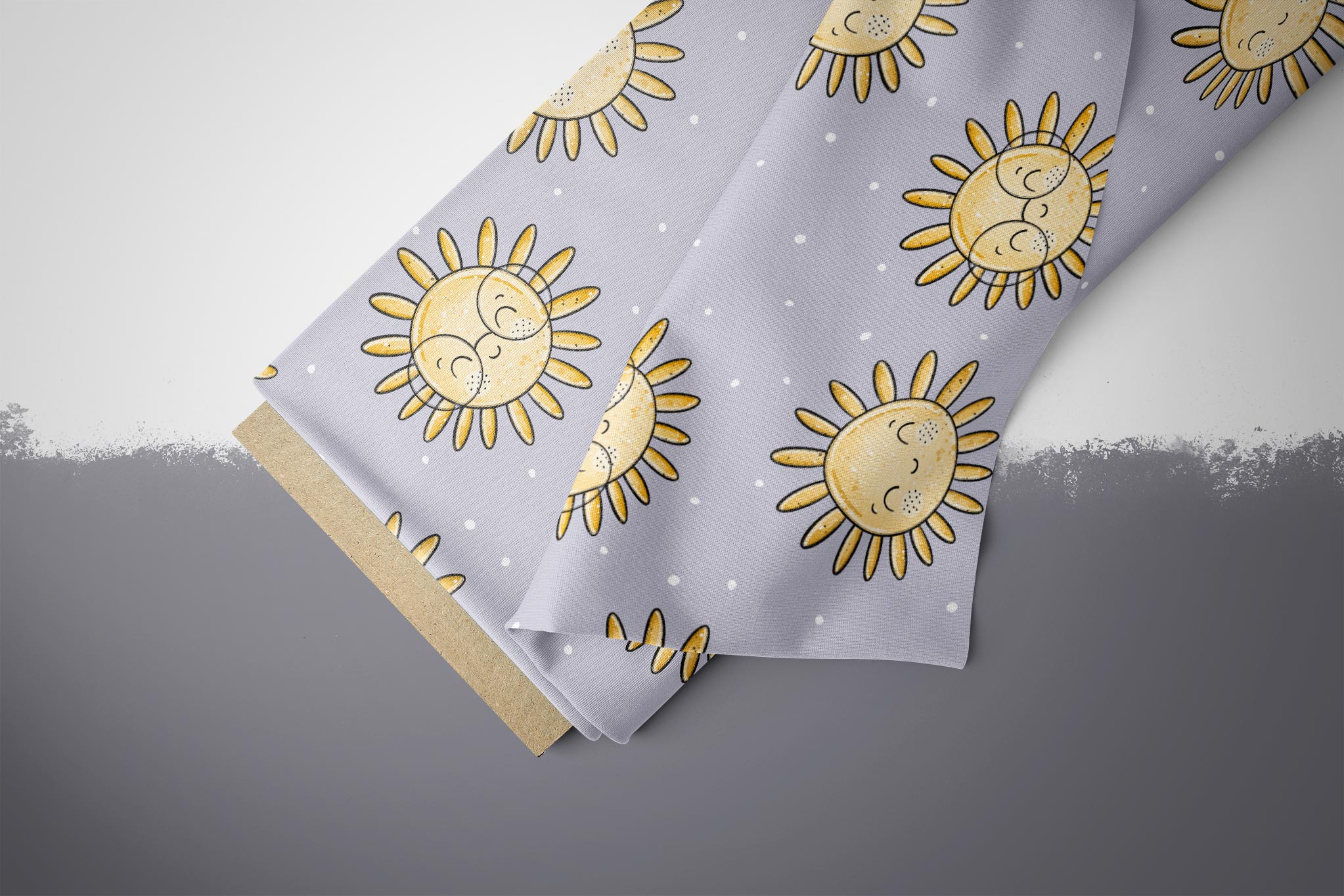 Lycra UV50+ "Strandtag Sonne" lila groß 0,5 m Lager