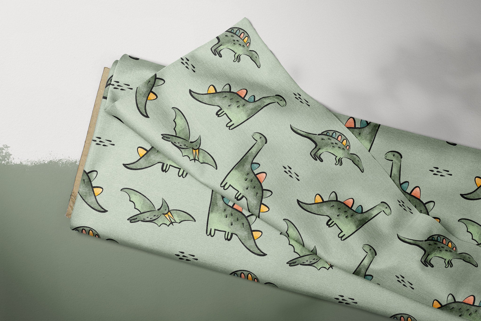Supersoft Premium Jersey "Süße Saurier" klein 0,5 m