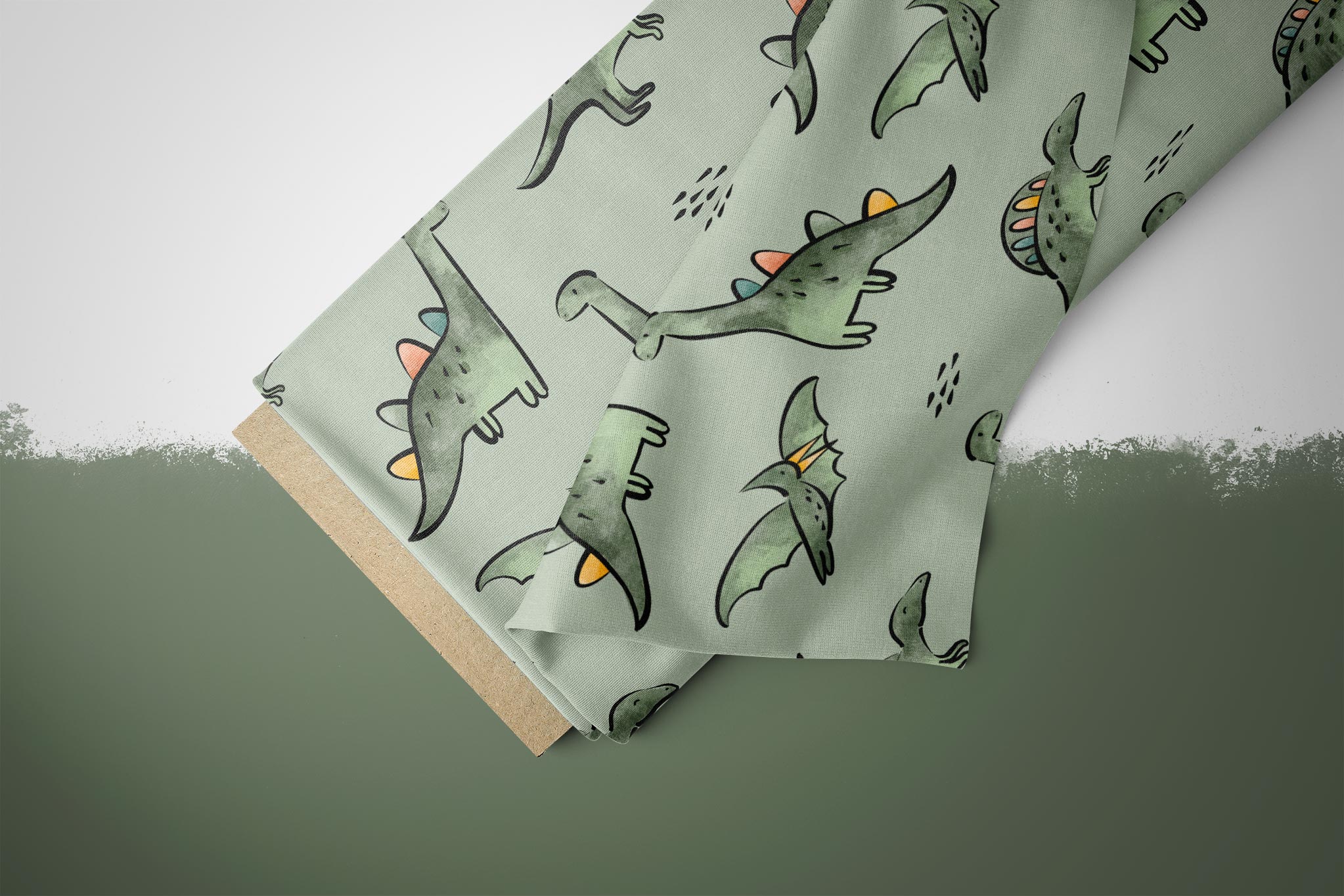 Supersoft Premium Jersey "Süße Saurier" klein 0,5 m