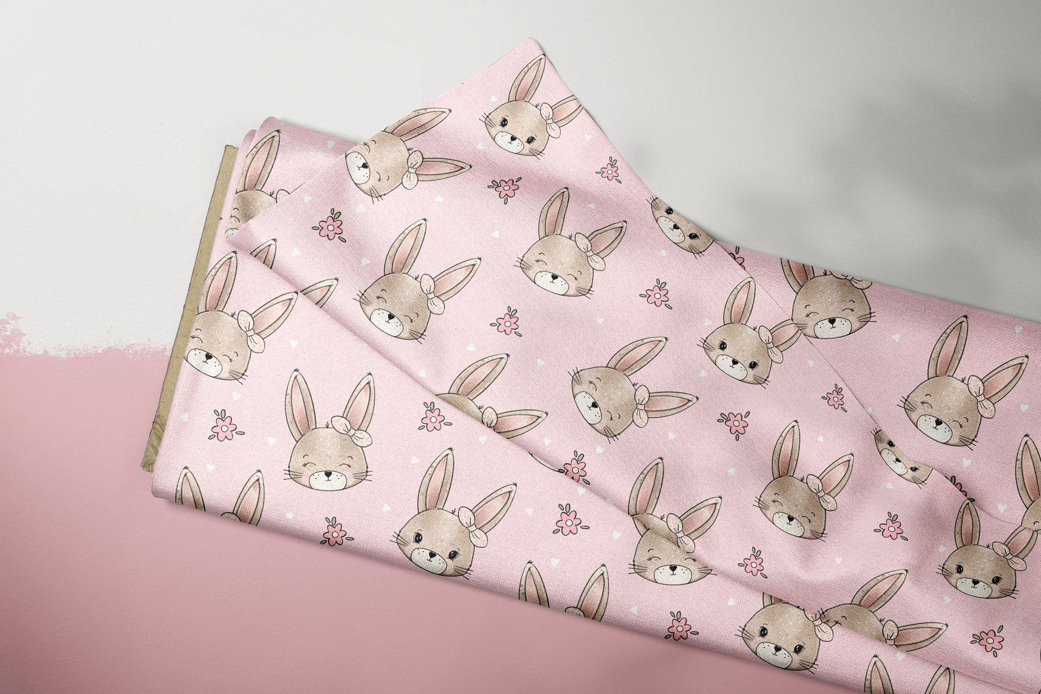 Supersoft Premium French Terry "Sunny Bunny" Girl klein 0,5 m