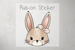 Lade das Bild in den Galerie-Viewer, Rub-on Sticker &quot;Sunny Bunny&quot; girl Augen offen
