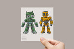 Lade das Bild in den Galerie-Viewer, Bügelbild "Super Robo"
