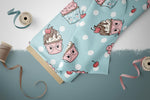 Lade das Bild in den Galerie-Viewer, Supersoft Premium Jersey &quot;Sweet Cupcakes&quot; groß 0,75 m Rest
