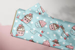 Lade das Bild in den Galerie-Viewer, Supersoft Premium Jersey &quot;Sweet Cupcakes&quot; groß 0,75 m Rest
