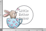 Lade das Bild in den Galerie-Viewer, Rub-on Sticker &quot;Tassenhase&quot; blau
