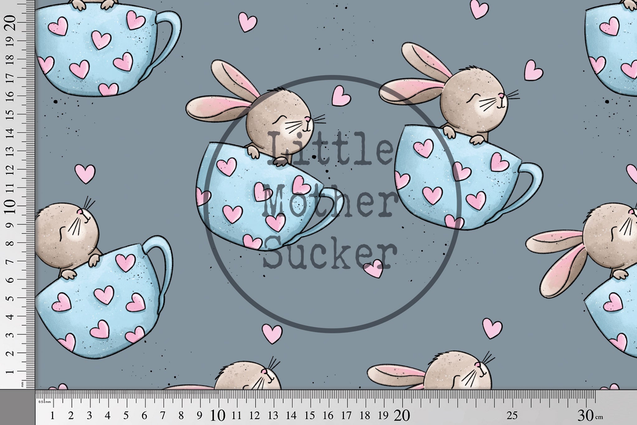 Design "Tassenhase" blau 0,5 m
