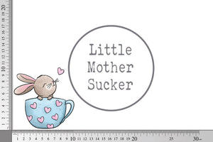 Rub-on Sticker "Tassenhase" blau