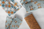 Lade das Bild in den Galerie-Viewer, Supersoft Premium BIO Jersey "Tigerchen" Tiger groß 0,5 m
