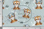 Lade das Bild in den Galerie-Viewer, Supersoft Premium BIO Jersey "Tigerchen" Tiger groß 0,5 m
