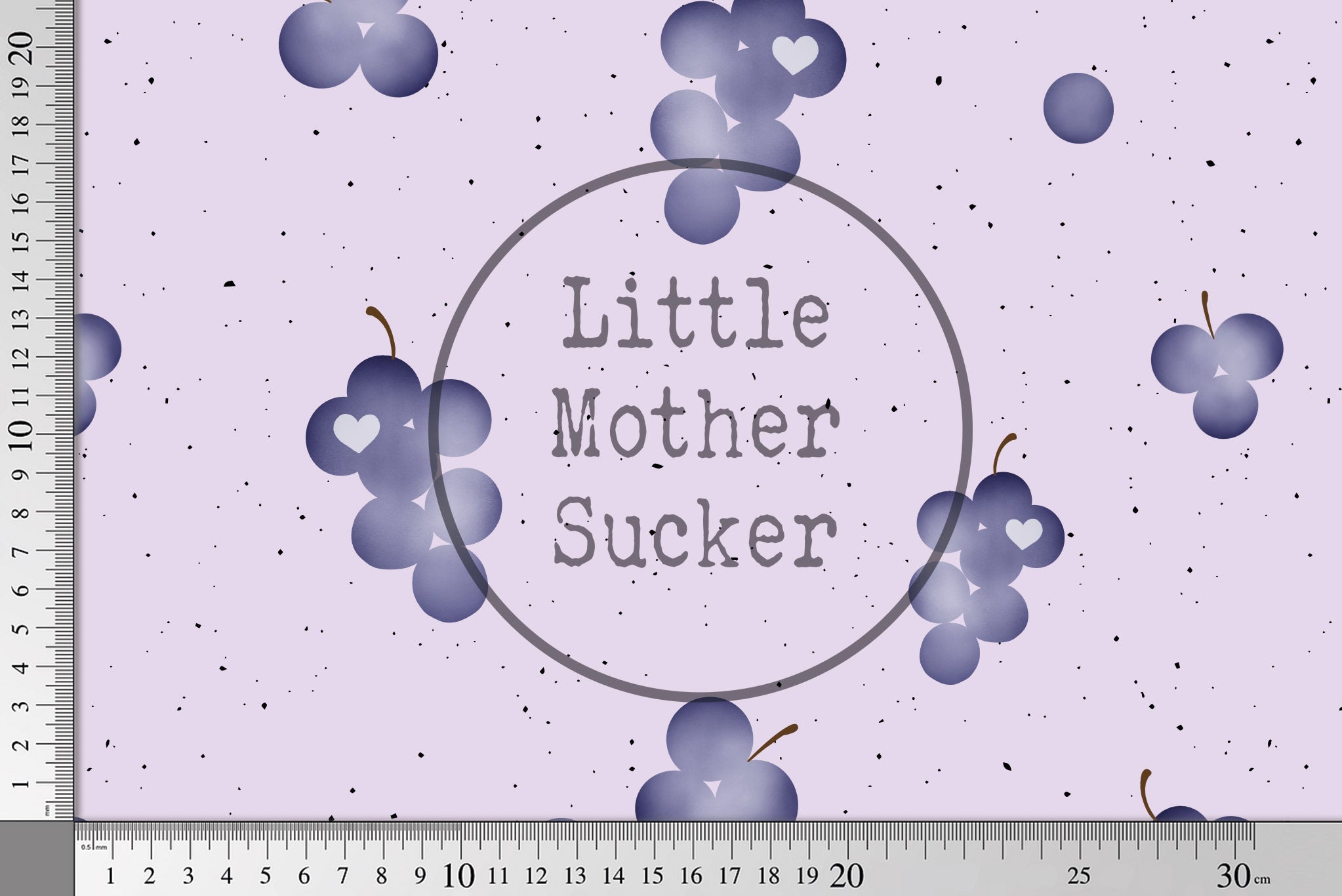 Supersoft Premium Jersey "Traubenherz" Trauben 0,5 m