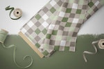 Lade das Bild in den Galerie-Viewer, Supersoft Premium BIO French Terry "Tree-Rex" Pixel grün 0,5 m
