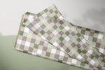 Lade das Bild in den Galerie-Viewer, Supersoft Premium BIO French Terry "Tree-Rex" Pixel grün 0,5 m
