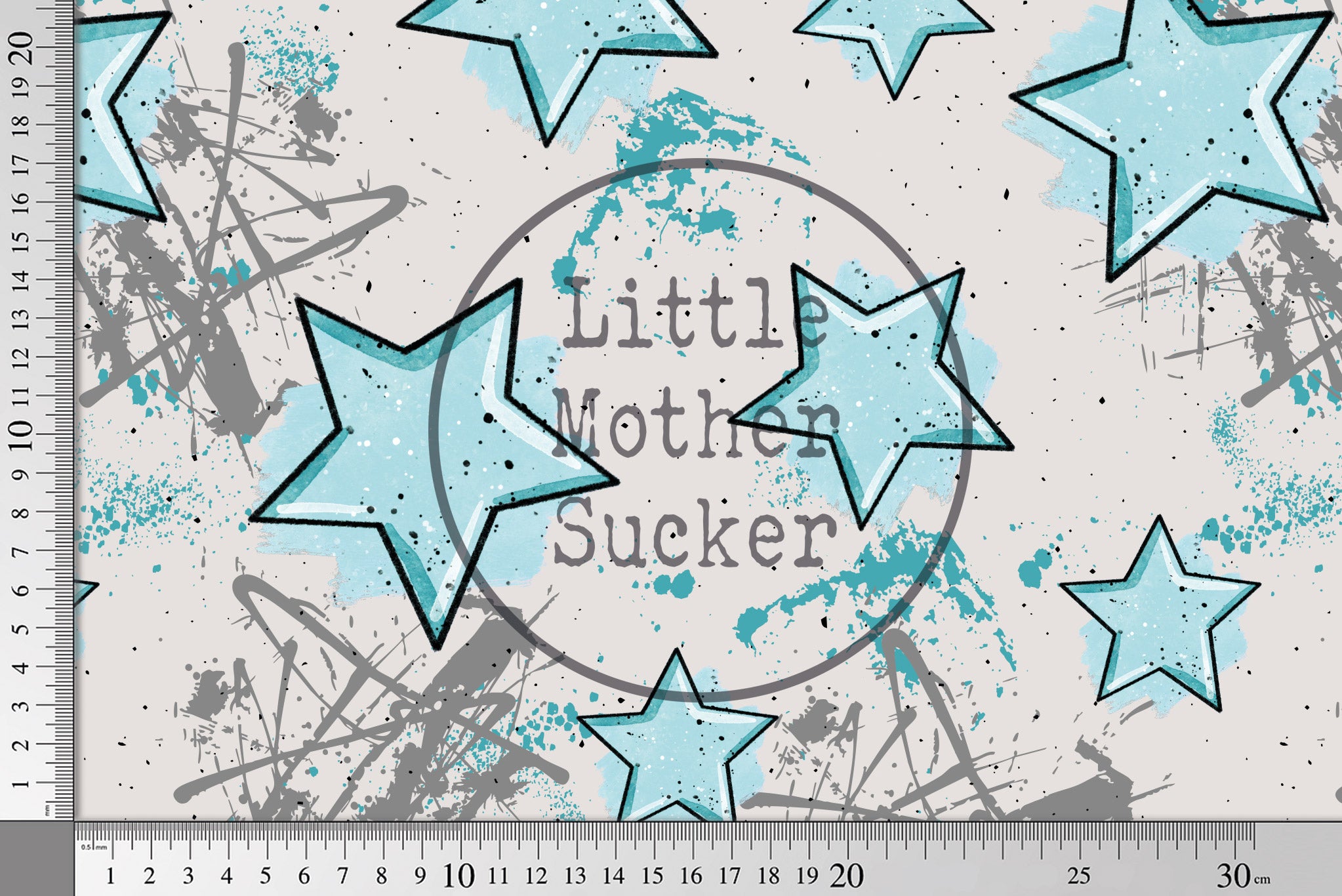 Supersoft Premium Jersey "Twinkle Twinkle" Ice groß 0,5 m