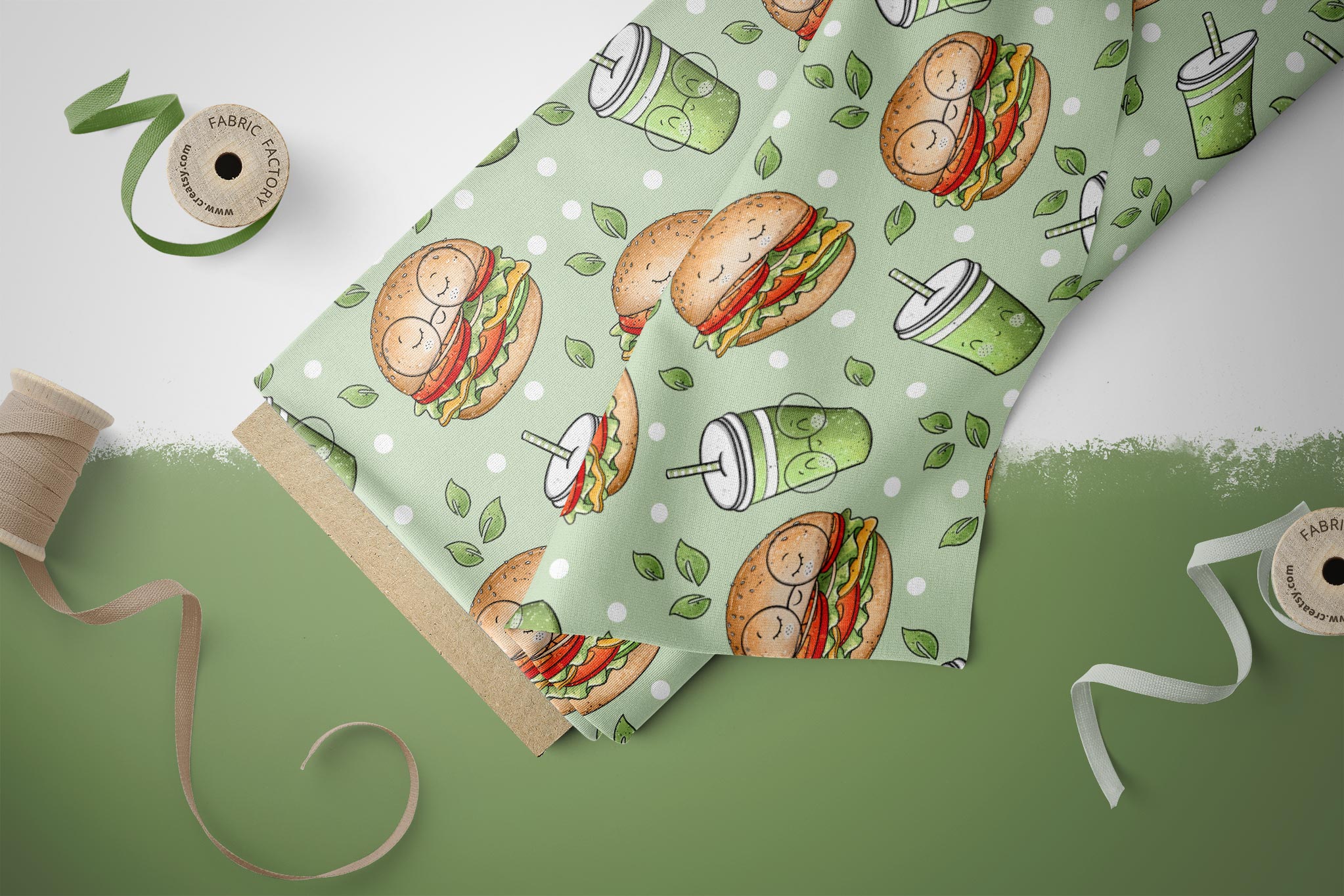 Design "Veggie Burger" COLLECTION 0,5 m