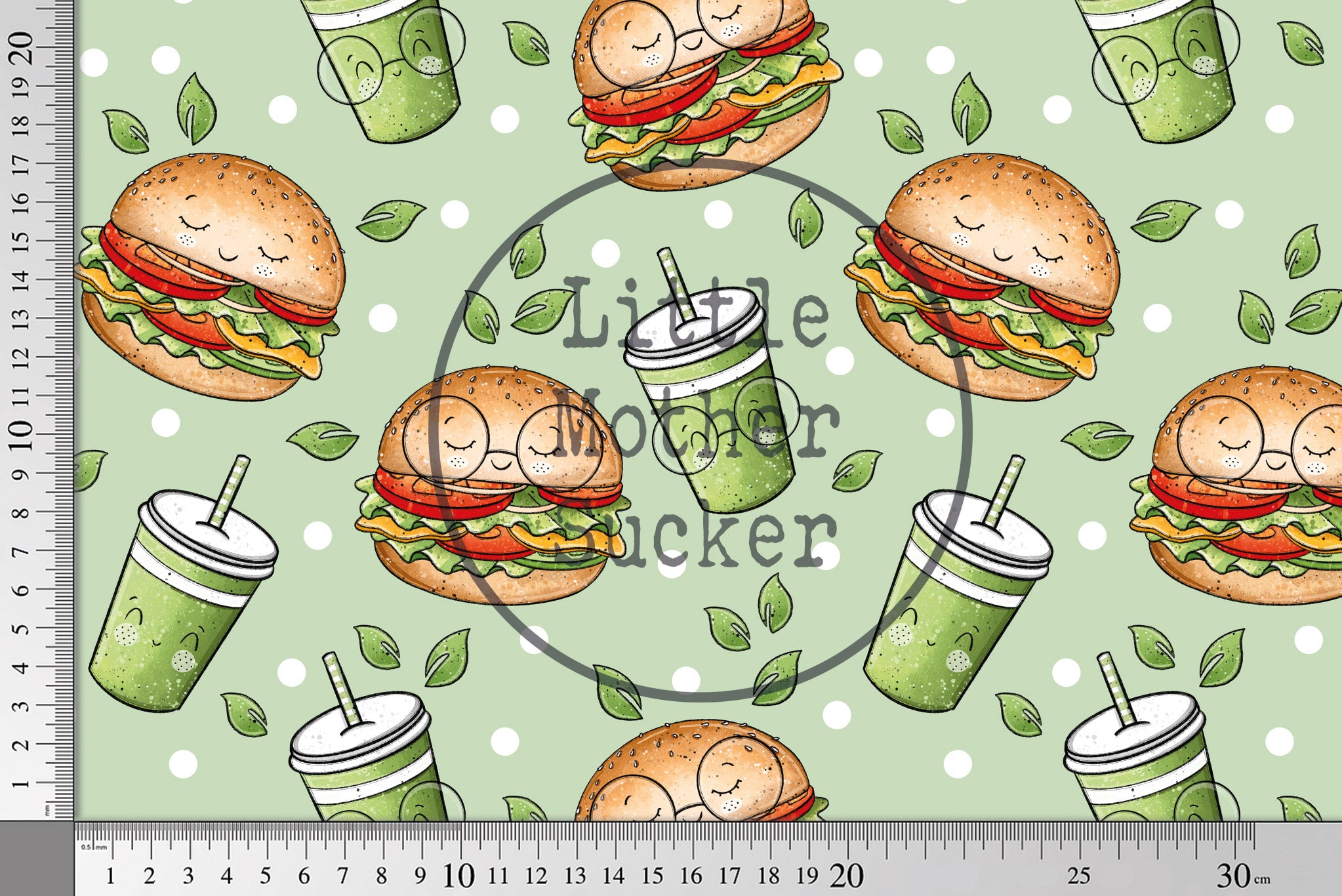 Design "Veggie Burger" COLLECTION 0,5 m