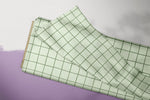 Lade das Bild in den Galerie-Viewer, Supersoft Premium Jersey &quot;Weinbeeren&quot; Grid Grün helldunkel 0,5 m
