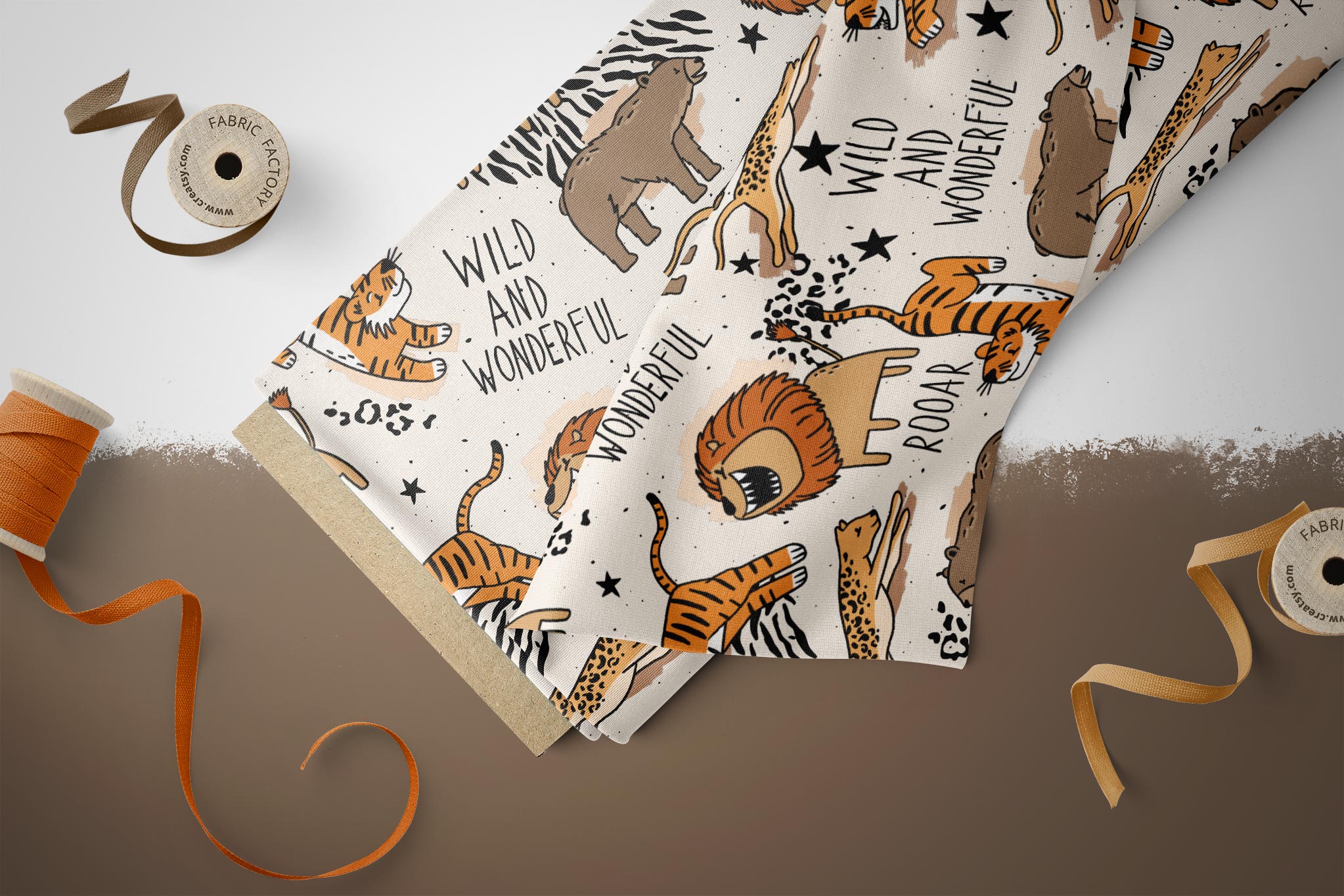 Supersoft Premium French Terry "Wild and Wonderful" groß 0,5 m