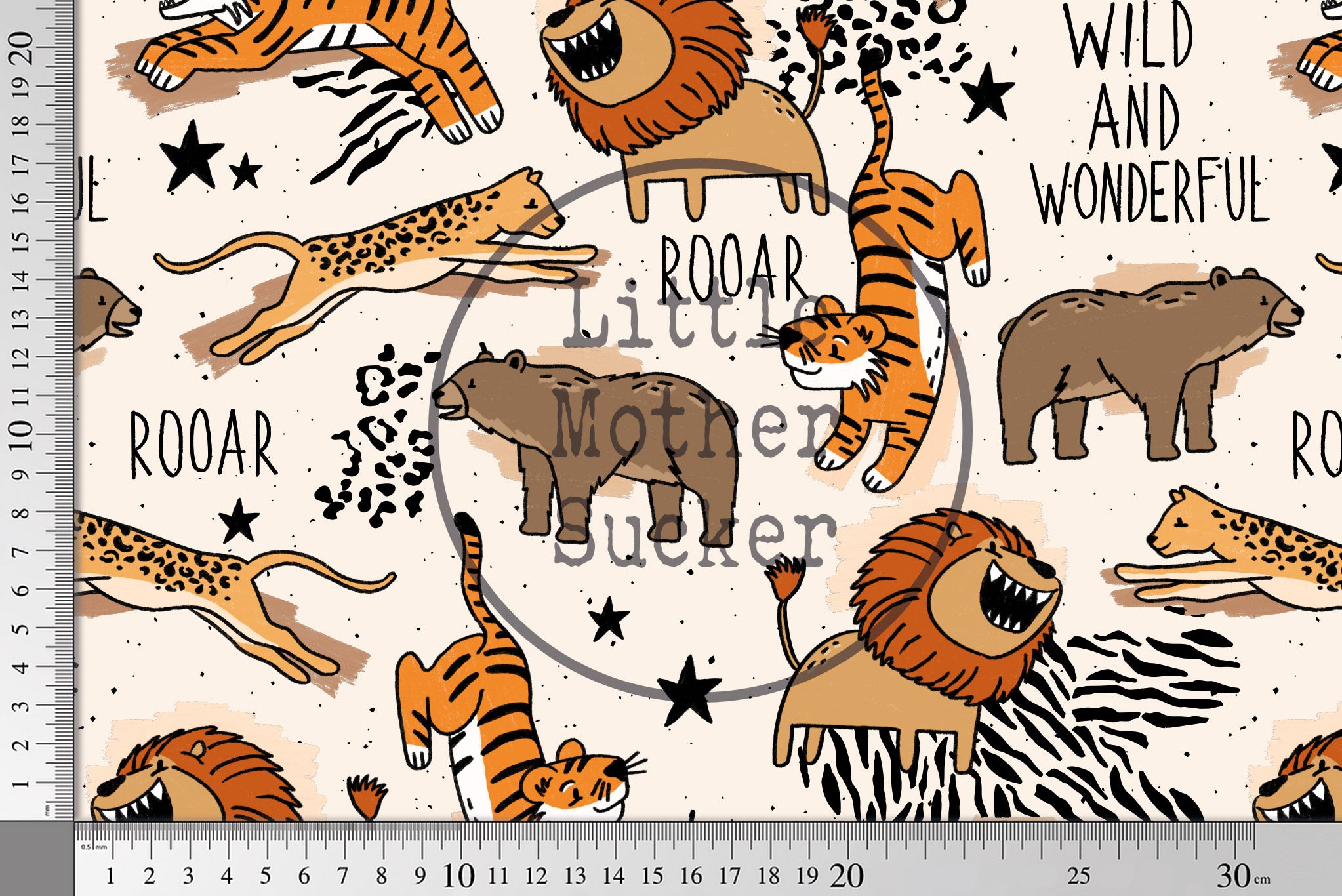 Supersoft Premium French Terry "Wild and Wonderful" groß 0,5 m