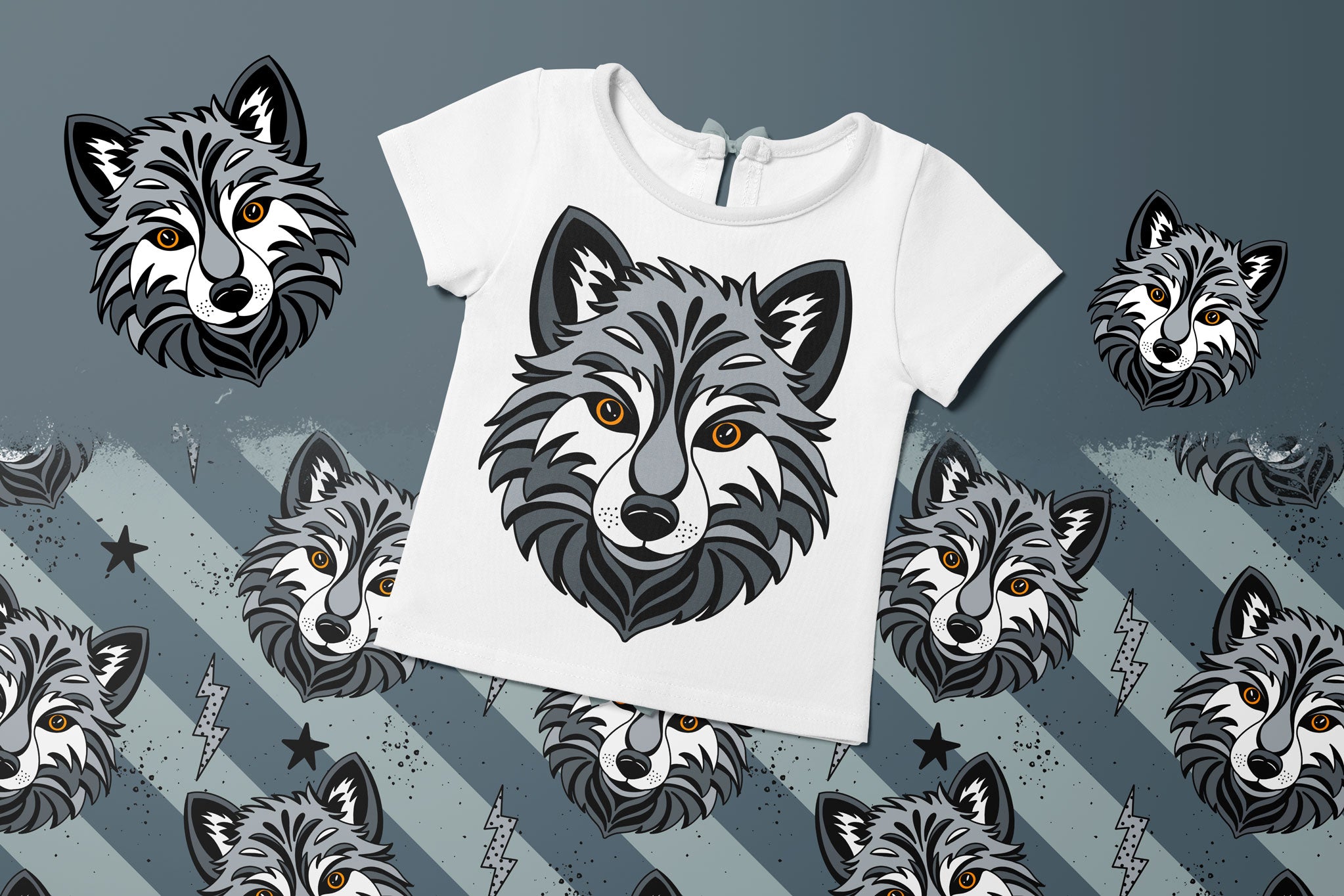 Bügelbild "Wolf Roar Collection"