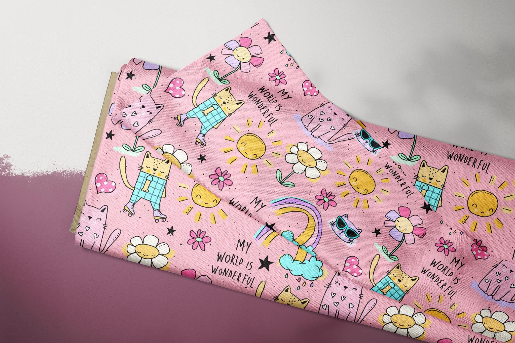 Premium Jersey "Wonderful World" groß 0,5 m