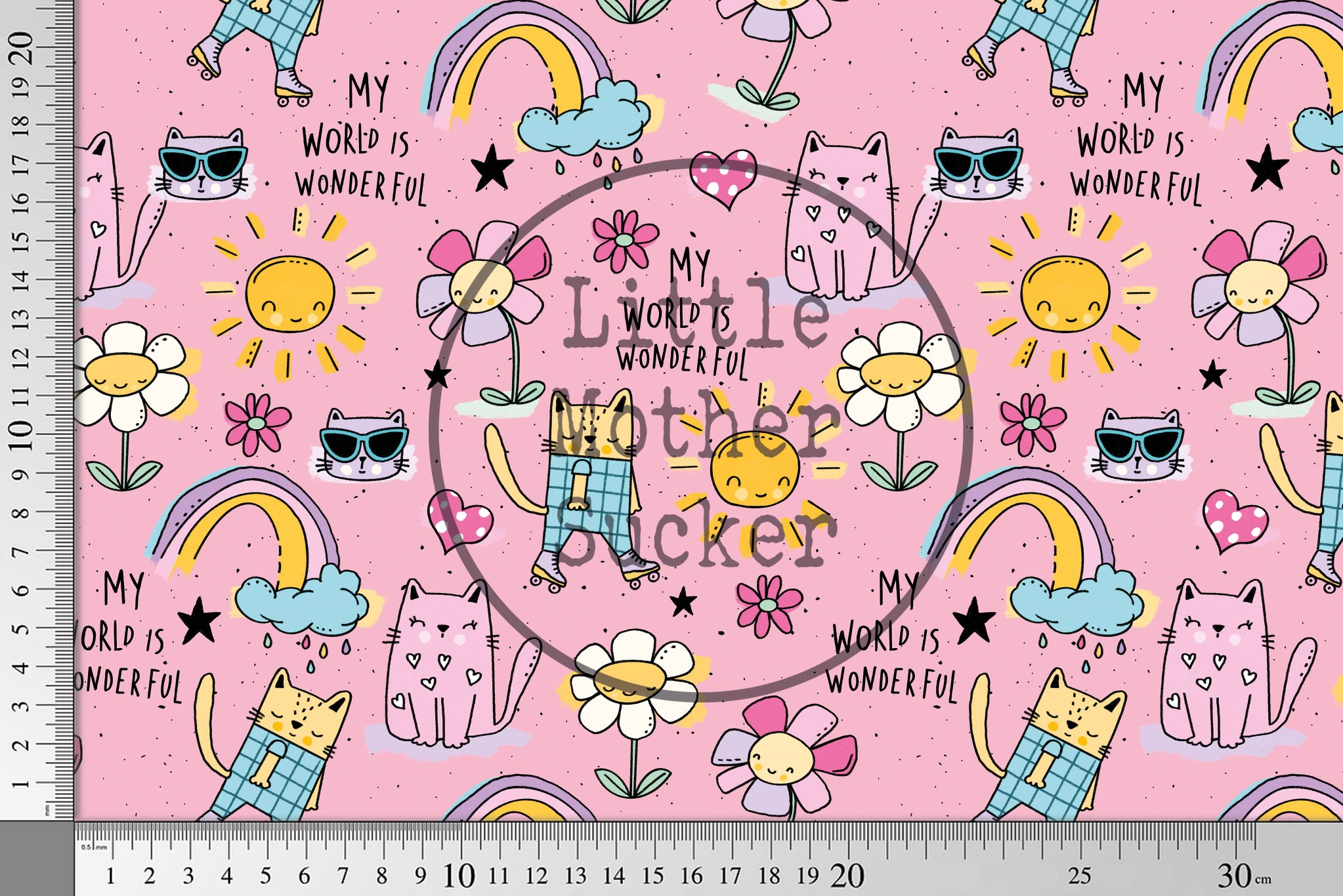 Supersoft Premium Jersey "Wonderful World" klein 0,5 m
