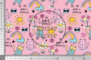 Supersoft Premium Jersey "Wonderful World" klein 0,5 m