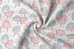 Lade das Bild in den Galerie-Viewer, Premium BIO Ripp Jersey &quot;Zuckerwatte&quot; Herzchen groß 0,5 m
