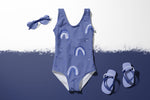 Lade das Bild in den Galerie-Viewer, Lycra "Arc en ciel" Navy Collection 0,5 m
