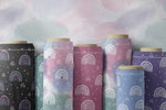 Lade das Bild in den Galerie-Viewer, Softshell Classic &quot;Chalkbows&quot; cotton candy weiß 0,5m Lager
