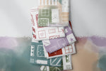 Lade das Bild in den Galerie-Viewer, Premium Wintersweat &quot;Geschenke&quot; Watercolor Vollfarbe 0,5 m ABVERKAUF
