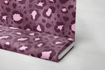 Lade das Bild in den Galerie-Viewer, Premium BIO French Terry "Jeansoptik" Magenta Leo groß 0,5 m
