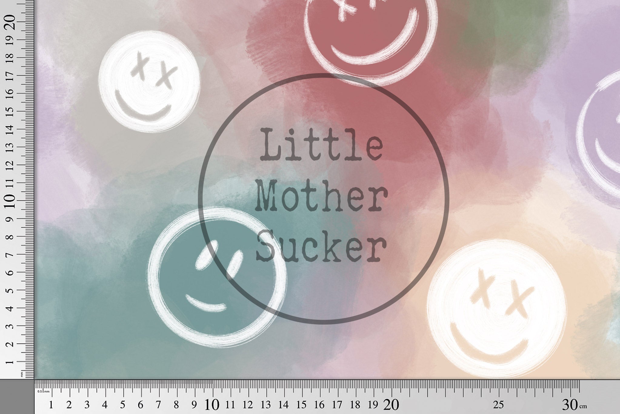 Lycra UV50+ "Smile" Watercolor groß 0,5 m Lager