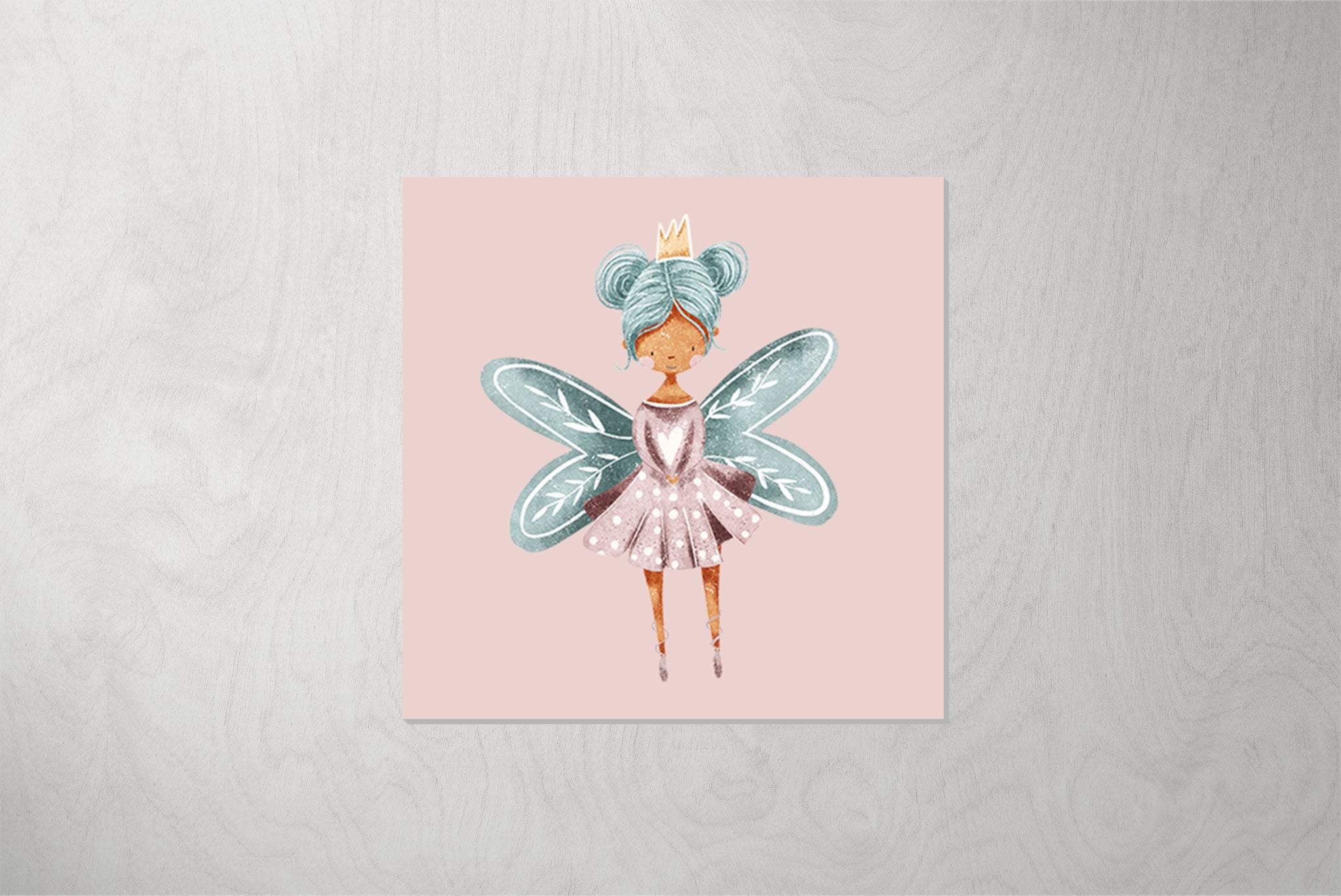 Kunstleder Patch "Ensley Fee" blush 3,5 x 3,5 cm