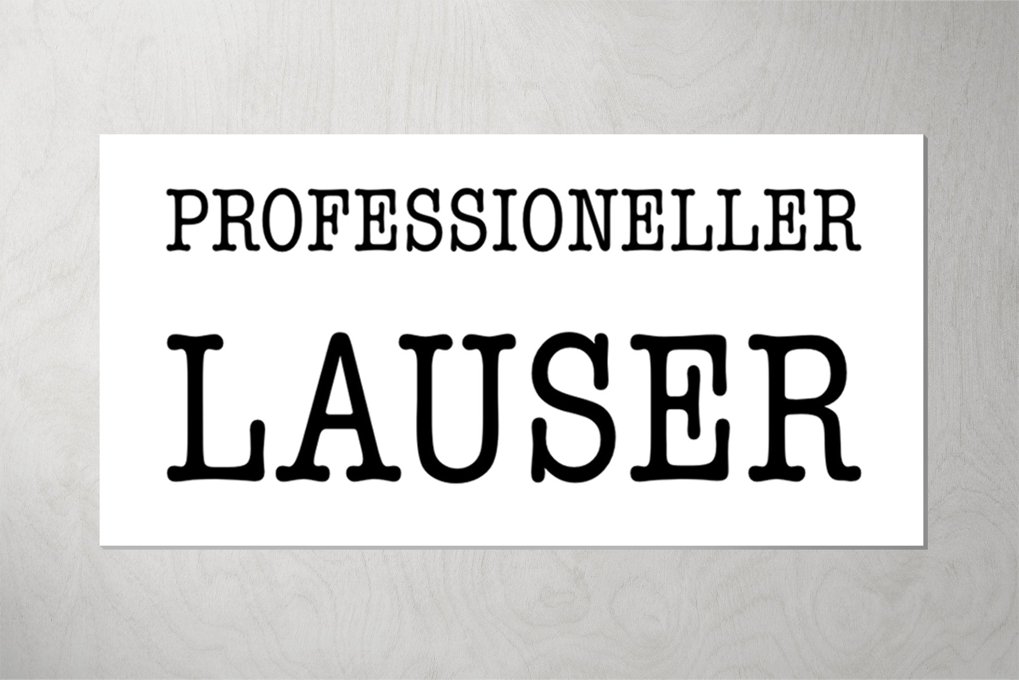 Kunstleder Patch "Professioneller Lauser" 7,2 x 3,5 cm